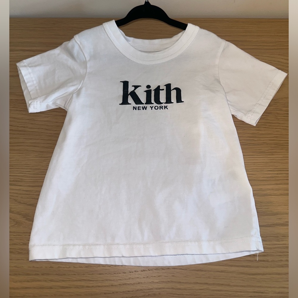 Kith Kids White T-Shirt with Black Logo